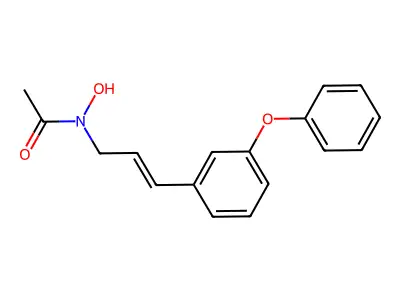 N-Hydroxy-N-(3-(3-phenoxyphenyl)allyl)acetamide structure