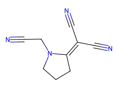 Propanedinitrile, [1-(cyanomethyl)-2-pyrrolidinylidene]- structure