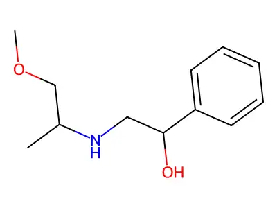 2-((1-Methoxypropan-2-yl)amino)-1-phenylethan-1-ol structure