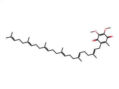 2,3-Dimethoxy-5-methyl-6-(farnesylfarnesyl)-1,4-benzoquinone structure