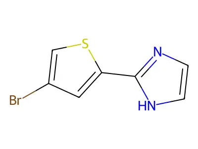 2-(4-bromothiophen-2-yl)-1H-imidazole structure