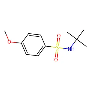 N-tert-butyl-4-methoxybenzenesulfonamide structure