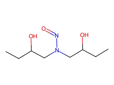 Bis(2-hydroxybutyl)nitrosamine structure