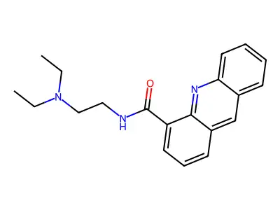 4-Acridinecarboxamide, N-(2-(diethylamino)ethyl)- structure