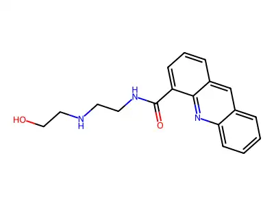 4-Acridinecarboxamide, N-(2-((2-hydroxyethyl)amino)ethyl)- structure