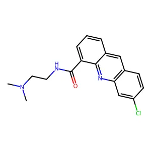 4-Acridinecarboxamide, 6-chloro-N-(2-(dimethylamino)ethyl)- structure