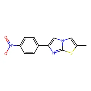 Imidazo[2,1-b]thiazole, 2-methyl-6-(4-nitrophenyl)- structure