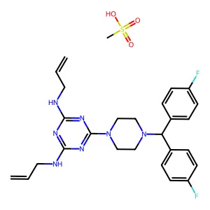 Almitrine Monomethanesulfonate structure