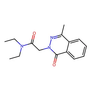 N,N-diethyl-2-(4-methyl-1-oxophthalazin-2-yl)acetamide structure