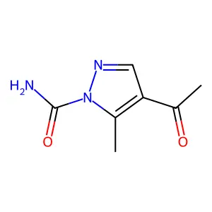 4-Acetyl-5-methylpyrazole-1-carboxamide structure