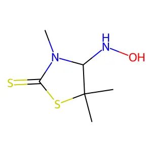 2-Thiazolidinethione, 4-(hydroxyamino)-3,5,5-trimethyl- structure