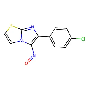 Imidazo(2,1-b)thiazole, 6-(p-chlorophenyl)-5-nitroso- structure
