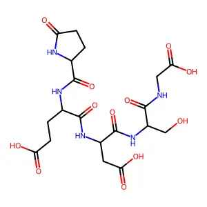Epidermal pentapeptide structure
