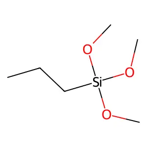 Propyltrimethoxysilane structure