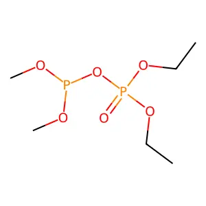 Diphosphoric(III,V) acid, P(sup V),P(sup V)-diethyl dimethyl ester structure
