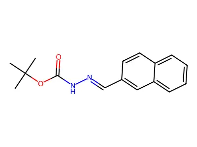 (Naphthalen-2-yl)methylenehydrazinecarboxylic Acid, 1,1-dimethylethyl Ester structure
