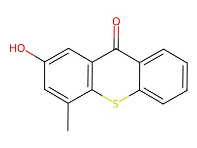 2-hydroxy-4-methyl-9H-thioxanthen-9-one structure