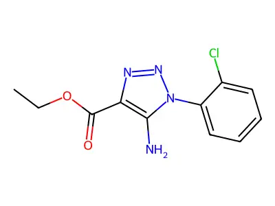 Ethyl 5-amino-1-(2-chlorophenyl)-1H-1,2,3-triazole-4-carboxylate structure