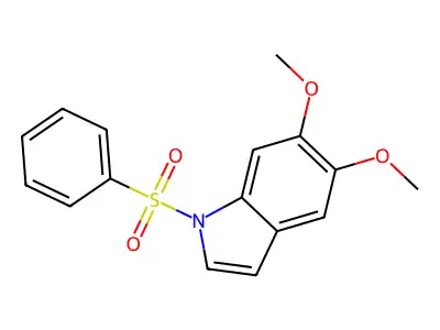 5,6-Dimethoxy-1-(phenylsulfonyl)-1H-indole structure