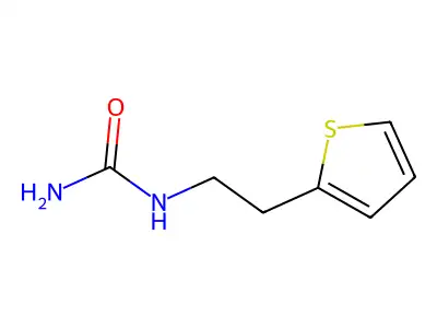 (2-(Thiophen-2-yl)ethyl)urea structure