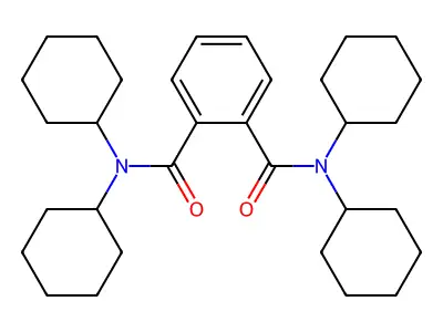 N1,N1,N2,N2-tetracyclohexylphthalamide structure