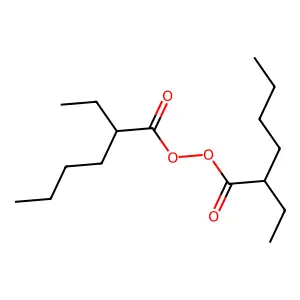 Bis-(2-ethylhexanoyl) peroxide structure
