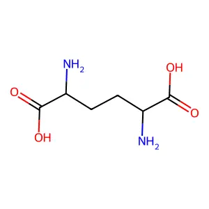2,5-Diaminohexanedioic acid structure
