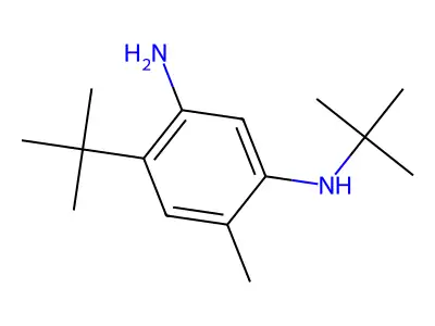 1,3-Benzenediamine, N1,4-bis(1,1-dimethylethyl)-6-methyl- structure