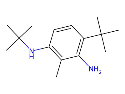 1,3-Benzenediamine, N1,4-bis(1,1-dimethylethyl)-2-methyl- structure