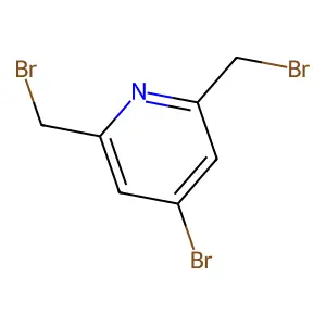4-Bromo-2,6-bis(bromomethyl)pyridine structure
