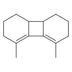 4,5-Dimethyl-1,2,3,6,7,8,8a,8b-octahydrobiphenylene structure