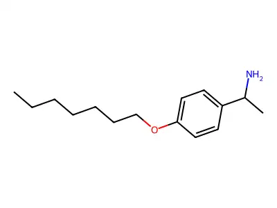 Benzylamine, p-(heptyloxy)-alpha-methyl- structure