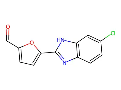 2-Furaldehyde, 5-(5-chloro-2-benzimidazolyl)- structure