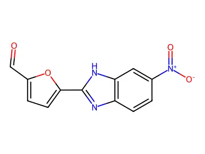 2-Furaldehyde, 5-(5-nitro-2-benzimidazolyl)- structure