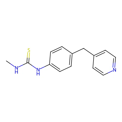 1-Methyl-3-[4-(pyridin-4-ylmethyl)phenyl]thiourea structure