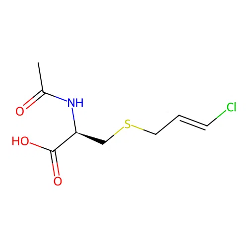 L-Cysteine, N-acetyl-S-(3-chloro-2-propenyl)-, (E)- structure
