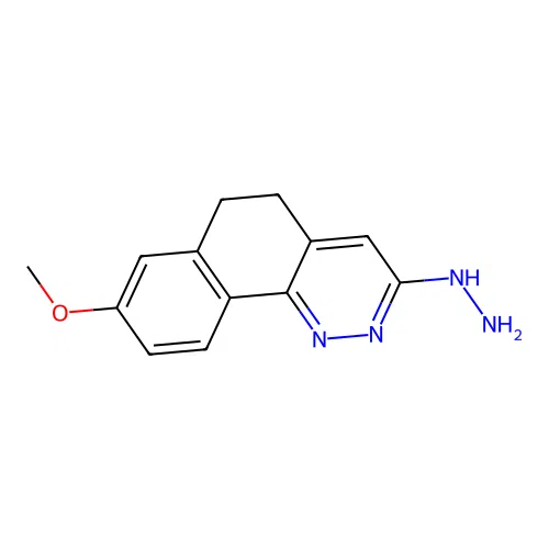 3-Hydrazinyl-5,6-dihydro-8-methoxybenzo[h]cinnoline structure