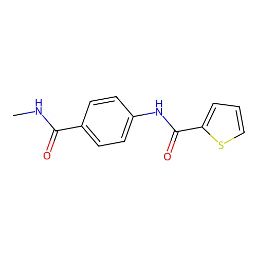 N-[4-(methylcarbamoyl)phenyl]thiophene-2-carboxamide structure