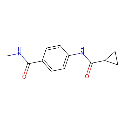 4-[(cyclopropylcarbonyl)amino]-N-methylbenzamide structure