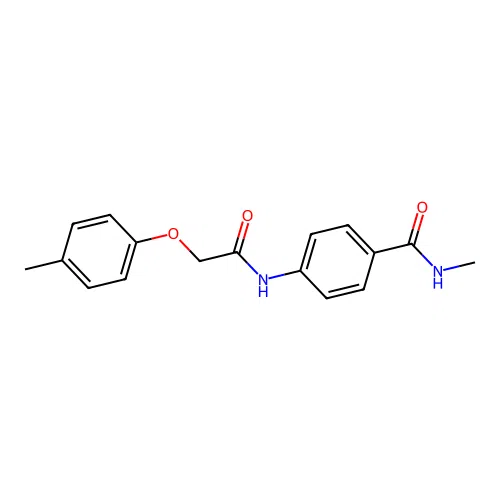 N-methyl-4-{[(4-methylphenoxy)acetyl]amino}benzamide structure