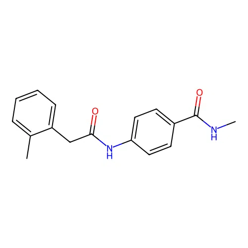 N-methyl-4-{[(2-methylphenyl)acetyl]amino}benzamide structure