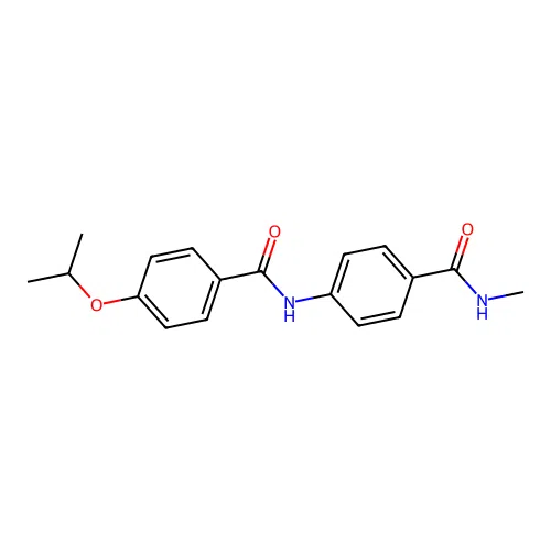 4-isopropoxy-N-{4-[(methylamino)carbonyl]phenyl}benzamide structure