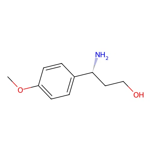 (r)-3-Amino-3-(4-methoxyphenyl)propan-1-ol structure