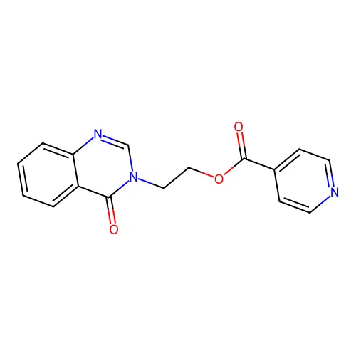2-(4-oxo-3(4H)-quinazolinyl)ethyl isonicotinate structure