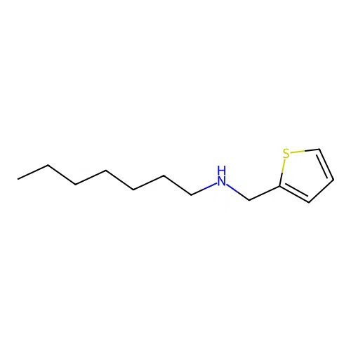 N-(thiophen-2-ylmethyl)heptan-1-amine structure