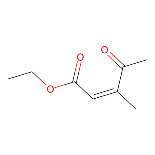 ethyl 3-methyl-4-oxopent-2-enoate structure