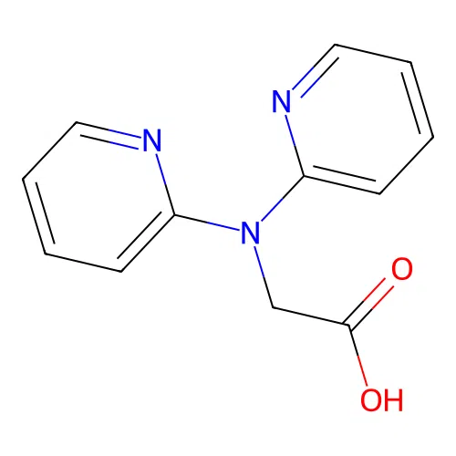 2-[Bis(pyridin-2-yl)amino]acetic acid structure