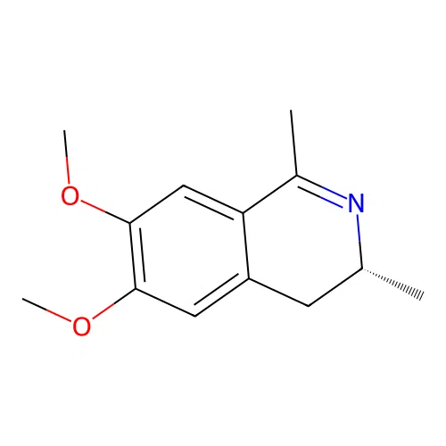(3R)-6,7-dimethoxy-1,3-dimethyl-3,4-dihydroisoquinoline structure