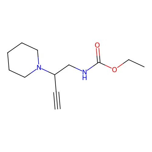 Ethyl (2-(piperidin-1-yl)but-3-yn-1-yl)carbamate structure