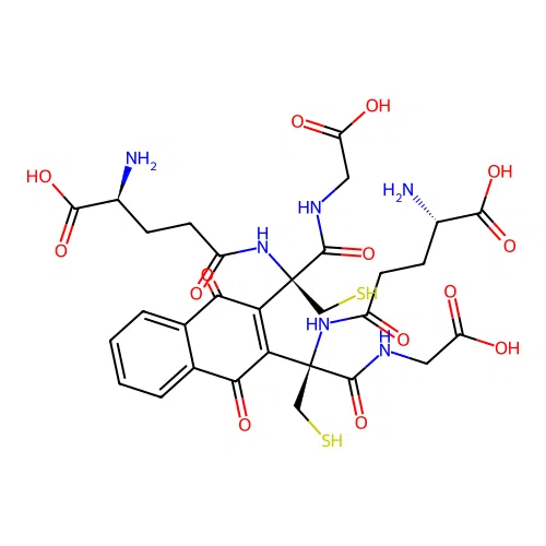 2,3-(di-glutathion-S-yl)-1,4-naphthoquinone structure